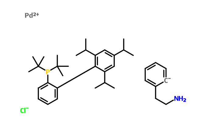 氯[2-(二叔丁基膦基)-2’,4’,6’-三异丙基-1,1’-联苯基][2-(2-氨基乙基)苯基)]钯(II)