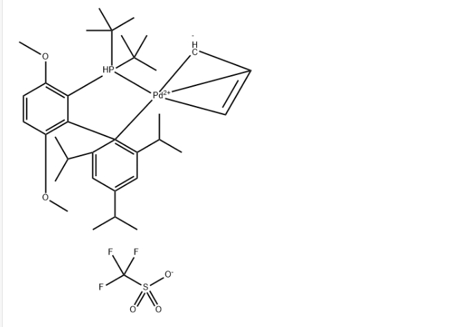 [[3,6-二甲氧基-2’，4’，6’-三(1-甲基乙基)[1,1’-联苯]-2-基-κ c1 ’]双(1,1-二甲基乙基)膦(η - 3-2-丙烯-1-基)- 钯(1+)1,1,1-三氟甲磺酸盐(1:1)