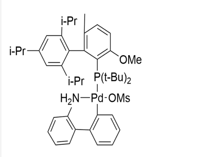 甲烷磺酸基(2-(二叔丁基膦)-3-甲氧基-6-甲基,2’,4’,6’-三异丙基 -1,1’-联苯基)(2’-氨基-1,1’-联苯基-2-基)钯(II)