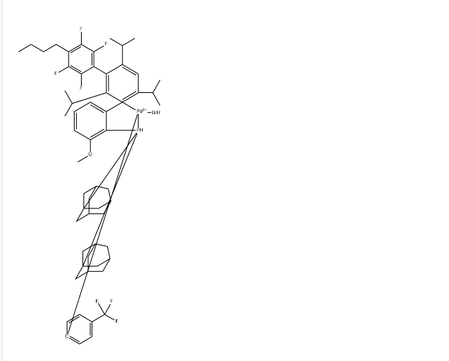 (SP-4-2)-溴[[4’’-丁基-2’’,3’’,5’’,6’’-四氟-3-甲氧基-2’,4’,6’-三(1-甲基乙基)[1,Chemicalbook1’:3’,1’’-三联苯]-2-基-ΚC1’]双(三环[3.3.1.13,7]癸烷-1-基)膦-ΚP][4-(三氟甲基)苯基]钯