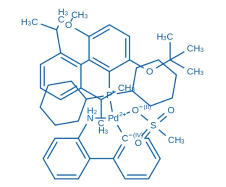 甲磺酸[二环己基[3-(1,1-二甲基乙氧基)-6-甲氧基-2’,6’-双(1-甲基乙基)[1,1’-联苯]-2-基]膦](2’-氨基-1,1’-联苯-2-基)钯(II)