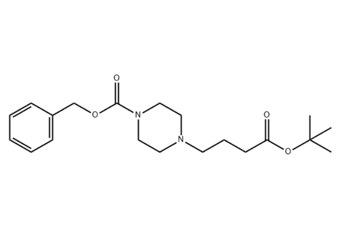 1-Piperazinebutanoic acid, 4-[(phenylmethoxy)carbonyl]-, 1,1-dimethylethyl ester